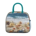 thumbnail image 2 of Lunch Bag Lunch Box for Women Reusable Insulated Lunch Bags,Water-Resistant Beach Starfish Scallop Cooler Lunch Tote Bag, Large Capacity for Work Travel Picnic, 2 of 6