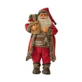 thumbnail image 4 of Muñeco de Papá Noel de pie, decoración navideña, regalo para amigos, adorno de escritorio, figura de Papá Noel para estante interior, sala de estar 60 centímetros, 4 of 8