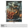 thumbnail image 4 of Autua Nautical Octopus Blanket Pirate Ocean Kraken Animal Super Soft Bedding Fleece Throw Blanket Microfiber Flannel Blankets Couch Sofa Warm Lightweight for Boys Girls 60x80in, 4 of 6