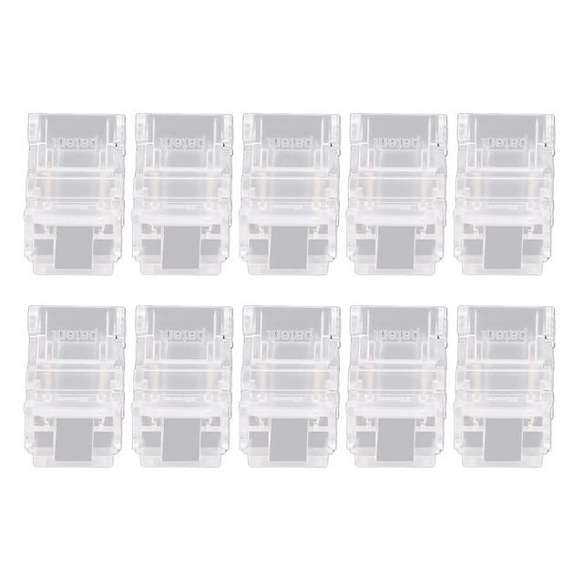 Conectores De Tira De LED, Aplicaciones De 8 Mm De Ancho Conectores De Tira De Luz LED Fuertes 10 Piezas Sin Soldadura Para Almacén