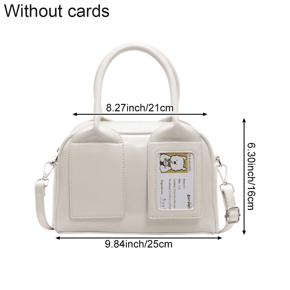 Hzzsbu New Y2K Harajuku Shoulder Bag Women Korean Transparent Ita Bag Crossbody Bag Female Japanese Designer Trend Handbag Purse