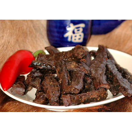 BEST Natural Style Thick Strips 3.25 OZ. Mild Smokey Flavor Beef Jerky - No Preservatives High Protein Low Carbs - Kids Favorite by Climax Jerky - Buy Multiple Packs & Save! (Teriyaki 1 Pack) (Best Meat To Use For Beef Jerky)
