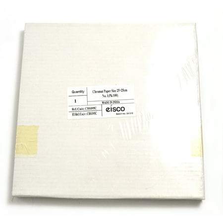 Eisco Labs Chromatography Filter Paper Sheet 25cm x 25cm (9.84" x 9.84") Pack of 100