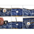 thumbnail image 6 of 12x 17 Buttons Repair Studs for Jean Pant Replace , Black Glossy, 6 of 7