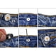 thumbnail image 4 of Paquete de 12 botones de presión metálicos de 17 mm para jeans, repuestos y reparación, con destornillador. Plateado brillante, 4 of 8
