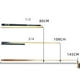 thumbnail image 3 of Pool Cue Rod Estuche de transporte Protector resistente a los arañazos Cuero de PU Durable Universal DYNWAVEMX Taquera de billar, 3 of 8