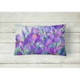 thumbnail image 2 of Carolines Treasures IBD0256PW1216 Purple Iris Canvas Fabric Decorative Pillow, 12H x16W, multicolor, 2 of 3