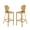 Gold, variant on Home Square 2 Piece Stainless Steel Bar Stool Set in Gold