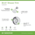 thumbnail image 4 of Symmons S599115trm Birch Shower Only Trim Package - Chrome, 4 of 5