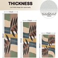thumbnail image 4 of Brown Boho Geometric and Plant Pattern Kitchen Rugs Sets Of 3,Kitchen Runner Rugs Non Skid Washable,Decorative Kitchen Floor Mats for Kitchen,Sink,Laundry,17"x30"+ 17"x47" + 17"x59", 4 of 6