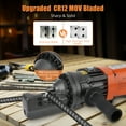 thumbnail image 6 of Telyswee Electric Hydraulic Rebars Cutter, 900W 110V Cutting up to 5/8 Inch #5 4-16mm Rebars, Steel, with Blades, Cutting Speed 3S, Concrete Construction Tools Heavy Duty RC-16, 6 of 9