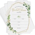 thumbnail image 1 of Printed Party Bridal Shower Invitations and Envelopes, Greenery, Set of 25, 1 of 5