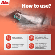 Akfix A90 Anti Spatter Spray for Welders, Arc MIG and TIG, 12 oz, 2 Pack