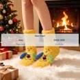 thumbnail image 6 of FAIOROI Womens Fuzzy Socks Cute 3D Dog Cartoon Winter Warm Soft Plush Slipper Socks Christmas Gift Yellow Free Size, 6 of 6