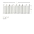 thumbnail image 4 of VHC Brands Stitched Burlap Curtain Valance, White, 16x72, 4 of 7