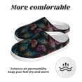 thumbnail image 6 of Haiem Feathers And Butterflies Print Women's Fuzzy Memory Foam House Slipper Cozy Home Footwear Non-slip Winter Slippers-39/40, 6 of 7
