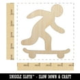 thumbnail image 2 of Skateboarding Man on Skateboard Wood Shape Unfinished Piece Cutout Craft DIY Projects - 4.70 Inch Size - 1/8 Inch Thick, 2 of 7