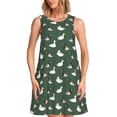 thumbnail image 1 of Balery Colorful Mallard Duck Vestidos de verano para mujer con estampado: vestido holgado sin mangas, vestido playero informal y cómodo para días calurosos., 1 of 7