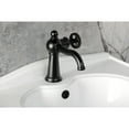 thumbnail image 4 of Kingston Brass KS3540RNX Ostro One-Handle 1-Hole Bathroom Faucet with Push Pop-Up Drain in Matte Black, 4 of 7