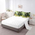 thumbnail image 4 of Sleepy Sloth Bed in a Bag 7-Piece Cartoon Wildlife Bedding Set , Woodland Animal King Size Comforter Set Botanical Plants Bedding Comforter Sets, Watercolor Floral Flower Bed Set, 4 of 6