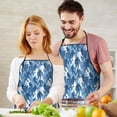 thumbnail image 5 of Blue Camouflage Bigfoot Pattern Apron-Garden Aprons for Women with Pockets-Cotton Linen Waterproof Kitchen Cooking Gardening Aprons Adjustable for Kitchen,Cooking,BBQ and Salon 33x27 Inch, 5 of 7