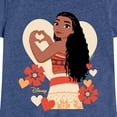 thumbnail image 3 of Disney Princess - Love Moana - Toddler and Youth Girls Short Sleeve Graphic T-Shirt, 3 of 5