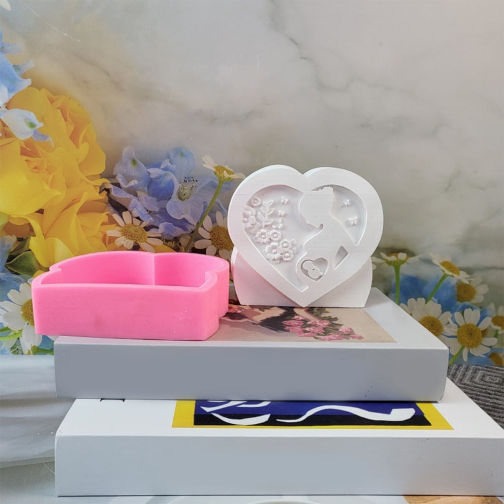 Geemin Mother's Day Candle Mould Silicone Molds Plasters Molds Mother's Pregnancy Molds