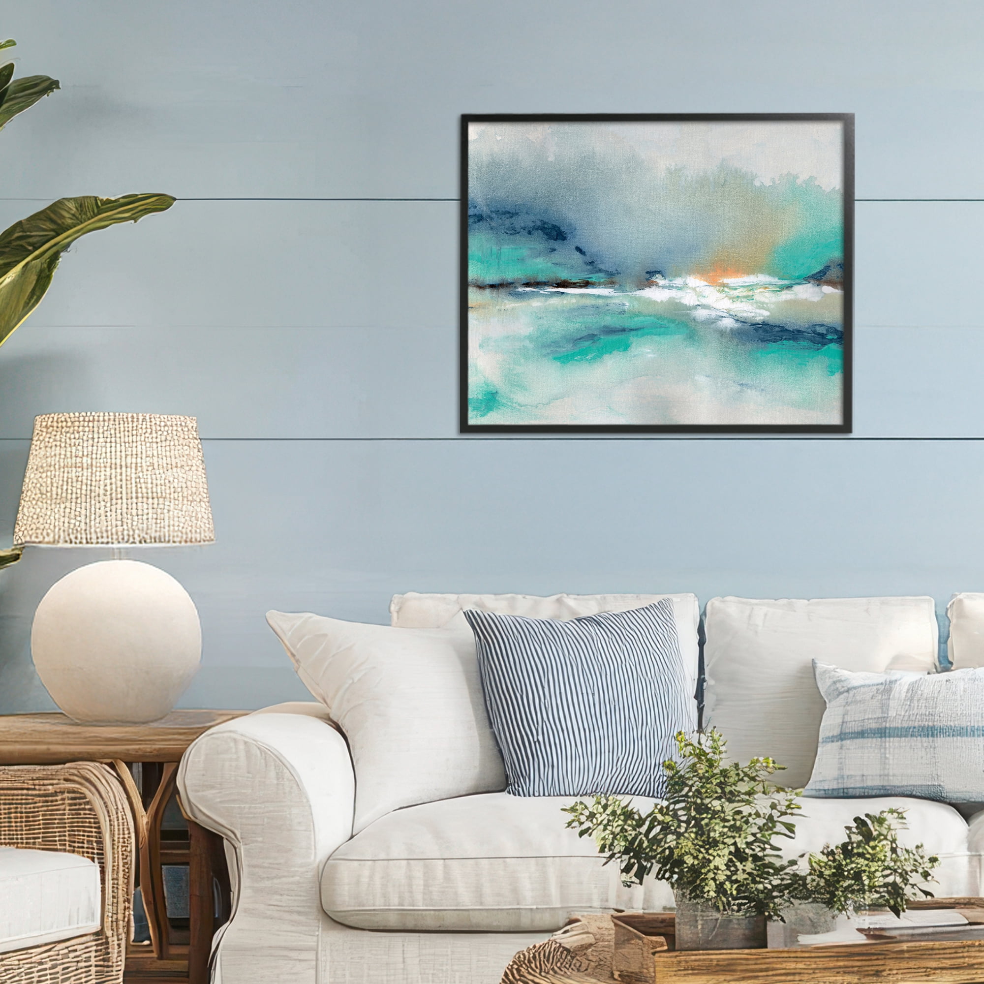 Stupell Industries Sun Bleached Crossing Black Framed Giclee Art, design by NLS Design