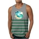 thumbnail image 1 of Tanques para Hombre para el Verano Solto Chaleco Impresión Deportivo Cuello Redondo, Casual, 1 of 5