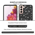 thumbnail image 6 of Compatible with Samsung S22 Case Glitter Shockproof, for Samsung Galaxy S22 Phone Case Bling Sparkly Soft TPU and PC Silicone Shiny Girl Women Thin Protective Cover (Black), 6 of 14