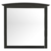 37 in. x 35 in. Classic Rectangle Framed Dresser Mirror - Black