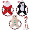 thumbnail image 2 of Pet Christmas  Doll Plush Toy Dog Chewing Companion Toy Vent Cartoon Doll, 2 of 9