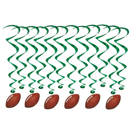 Beistle - Football Whirls - 17½"-32½" - Pack of 6