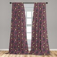 thumbnail image 5 of Ambesonne Sheep Curtains, Cartoon Cheerful Sheep, Pair of 28"x63", Multicolor, 5 of 5