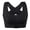 Black, variant on Women Back Corrector Seamless Bra, Front Hook Posture Support Shaping Beauty Back Wireless Brassiere Black XXXL