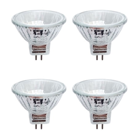 (4)-Bulbs Clear MR11 6V 5W Fiber Optic Christmas Trees Light Bulb 6-Volt 5-Watt