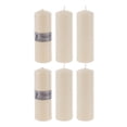 thumbnail image 2 of Unscented 2" x 6" Round Pillar Candle - Ivory, Set of 6 - Paraffin Wax, 2 of 3