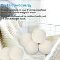 thumbnail image 3 of HAVELOR Wool Dryer Balls, 6-Pack 2.4 Inch, Shorten Drying Time & Soften Fabric, Reusable Alternative to Dryer Sheets(white,6cm), 3 of 6