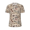 thumbnail image 5 of Wukai Abstract Coffee Print Men's Short-Sleeved Mesh T-Shirt,Quick-Dry Short Sleeve Workout T-Shirt-5X-Large, 5 of 8
