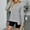 Gray, variant on Oplxuo Women's Oversized Sweatshirts Crew Neck Long Sleeve Side Slit Pullovers Sweatshirt Casual Fall Clothes Sweater