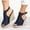 Dark Blue, variant on HAOTAGS Wedge Sandals for Women Fish Mouth Casual Beach Shoes Gray Size 4.5