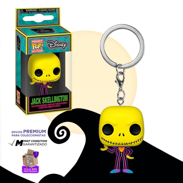 Funko Pop Llavero Jack Luz Uv Extraño Mundo De Jack Funko Skellington The Nightmare Before Christmas