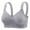 Gray, variant on 38B Bras For Women Buttery Soft Wireless Gym Sports Support Comfty Wire free Strap T-Shirt Bra