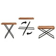 thumbnail image 6 of Kate and Laurel Monaco Transitional Wood Tray Table, 31 x 16 x 28, Natural Brown and Black, Decorative Modern Indoor or Outdoor Coffee Table or Side Table with Removable Serving Tray Top, 6 of 10