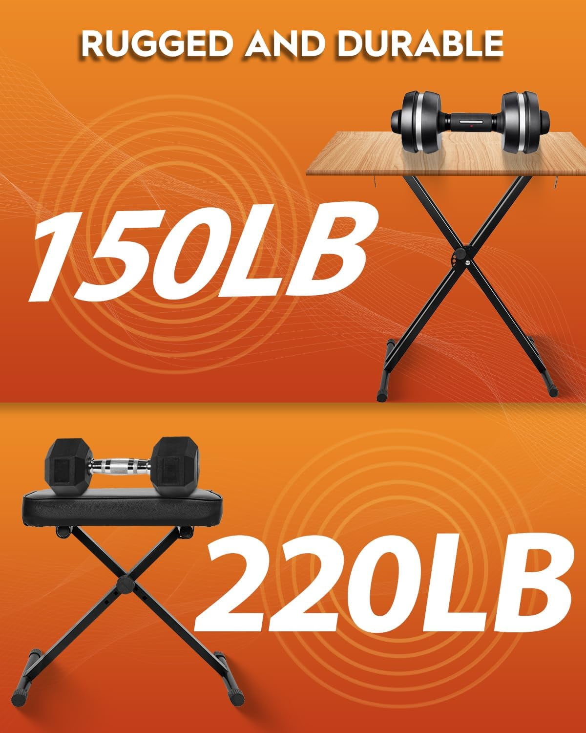 Piano Keyboard Stand Stool Set  Adjustable Double X-style Portable For 54-88 Key Electric Digital Keyboards Pianos & Bench Chair Black Skt-01 Spb-m10x