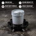 thumbnail image 5 of Btidfty Rolling Bucket Dolly with Wheels Heavy Duty Mobile Dolly Cart for Garage (Black), 5 of 9
