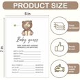 thumbnail image 2 of Bear Baby Shower Game, 4 Funny Games for Boy or Girl, Babies Guess Cards, Would She Rather, Advice for New Parents, Well es for Babies, Bear Baby Shower Decoration for 20 Guests, 2 of 6