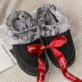 thumbnail image 7 of RockDove Women's Faux Fur Collar Moc Toe Clog Slipper, 7 of 7