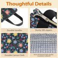 thumbnail image 4 of Pioneer Flower Floral Print Pattern Insulated Lunch Bag for Women & Adults,Large Portable Soft Cooler Lunch Bag,Thermal Food Storage Tote with Pearl Cotton,8.66L,8.75x5.75x9.5 Inch, 4 of 6
