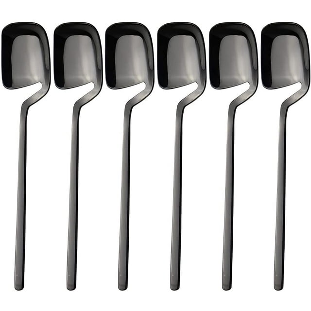 Coffee Spoons,Small Spoons, 6 Pcs Teaspoons, Dessert Spoon, Ice Cream Spoon, Stirring Spoon, 5.6 Inches Stainless Steel Small Coffee Spoons For Rest Coffee Sugar Tea Ice Cream